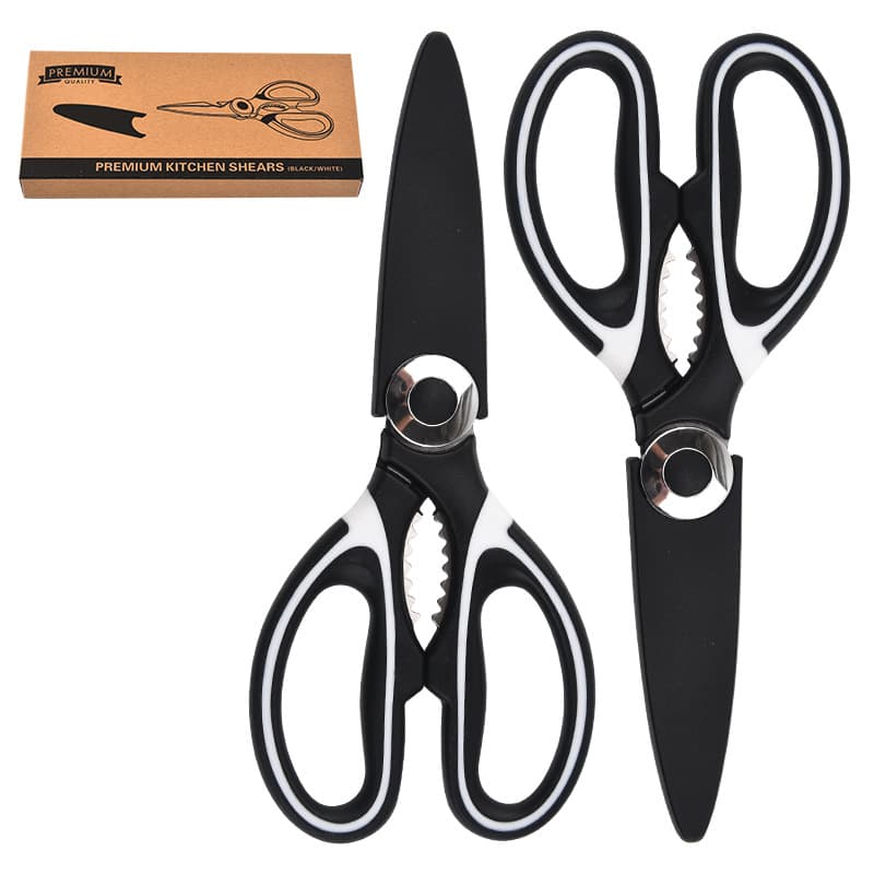 Household multi-functional fish and chicken bone scissors, stainless steel powerful chicken bone shears, food scissors, panda kitchen-specific scissors