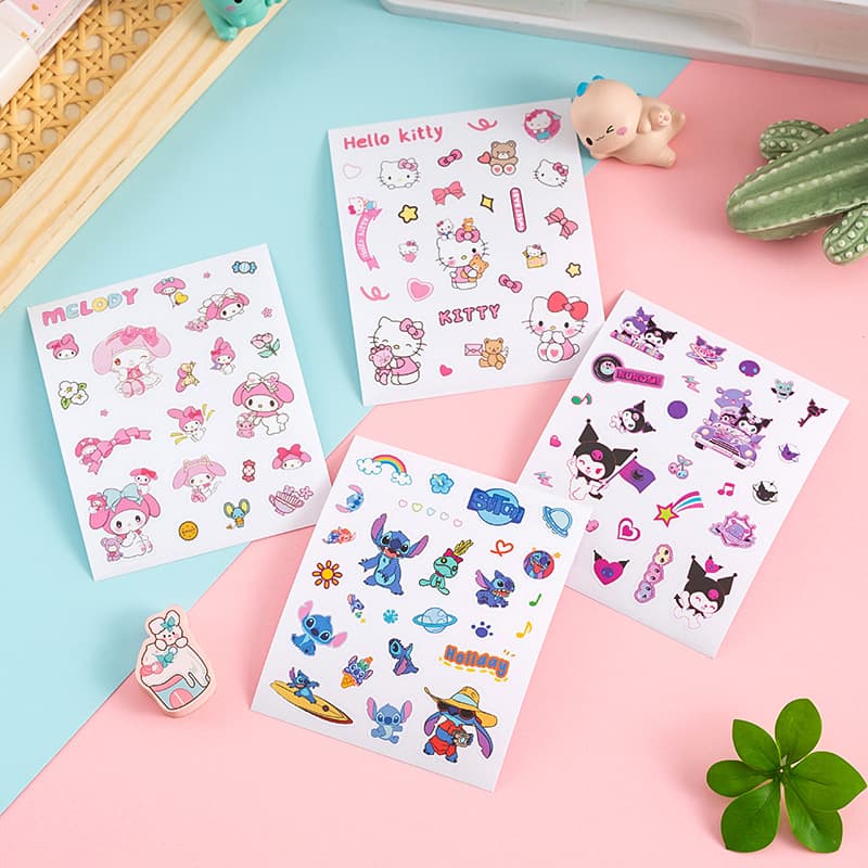 Sanrio Stickers Cute Cartoon Stickers for Kids Creative Stickers Kuromi Waterproof Stickers Wholesale