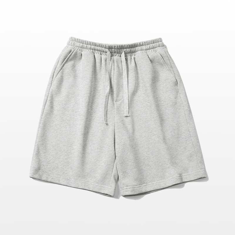 American high street 300G heavy terry cotton sports shorts men's summer trendy loose basketball five-point casual pants