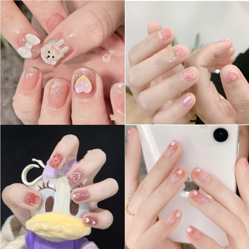 New Summer Nail Stickers Stereo 3D Nail Art Stickers Whitening Removable Manicure
