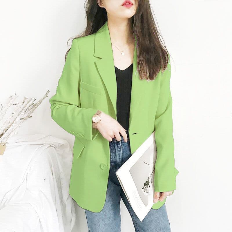 Jacket Spring/Autumn Plus Size Loose New Arrival Korean Style Top Short Elegant Casual Blazer