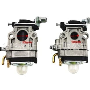Mini Motorcycle Parts Two-Stroke Engine Carburetor 40-5 15mm & 10mm 43/49cc Lawn Mower