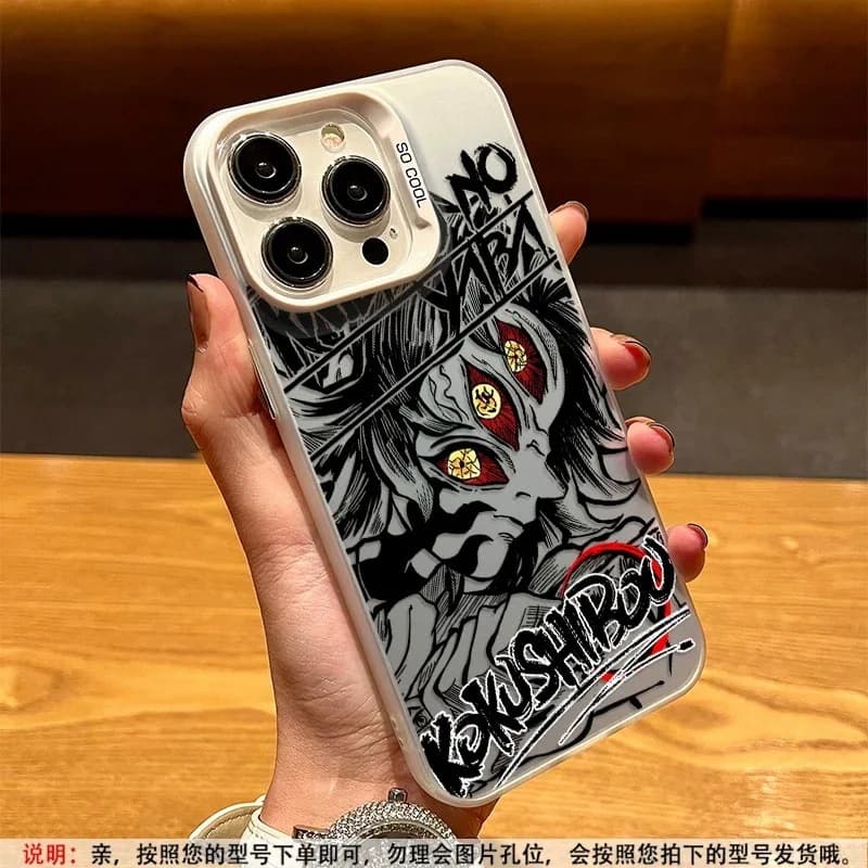 Demon Slayer Doma Phone Case Akaza Muzan Apple 17 Pro Max Protective Cover iPhone 13 Case