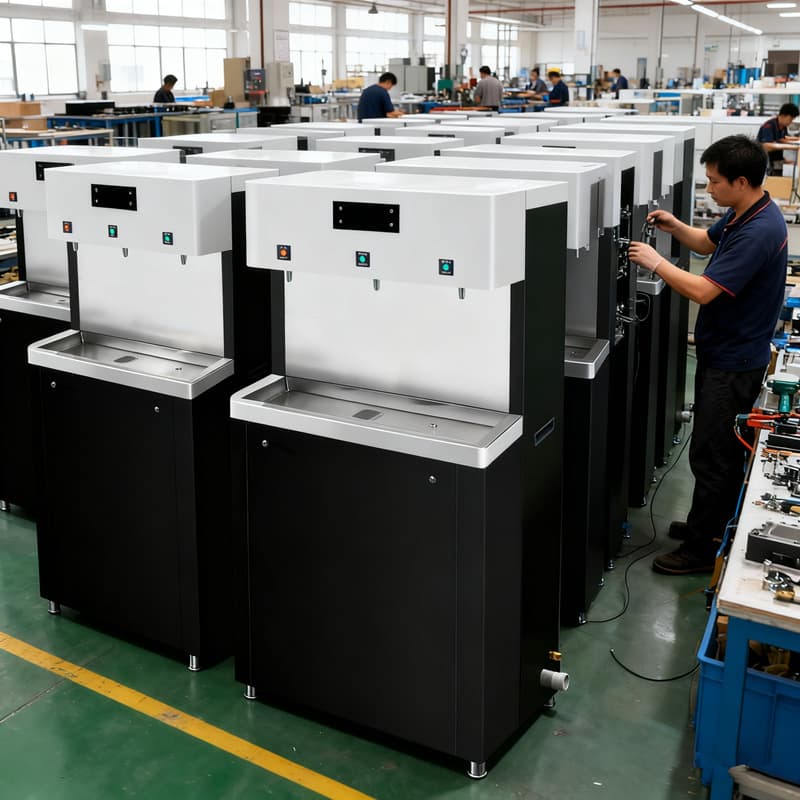 Factory Customized Hot and Cold Water Dispenser for Commercial Use, Office Water Purification and Heating, Energy-Saving Type