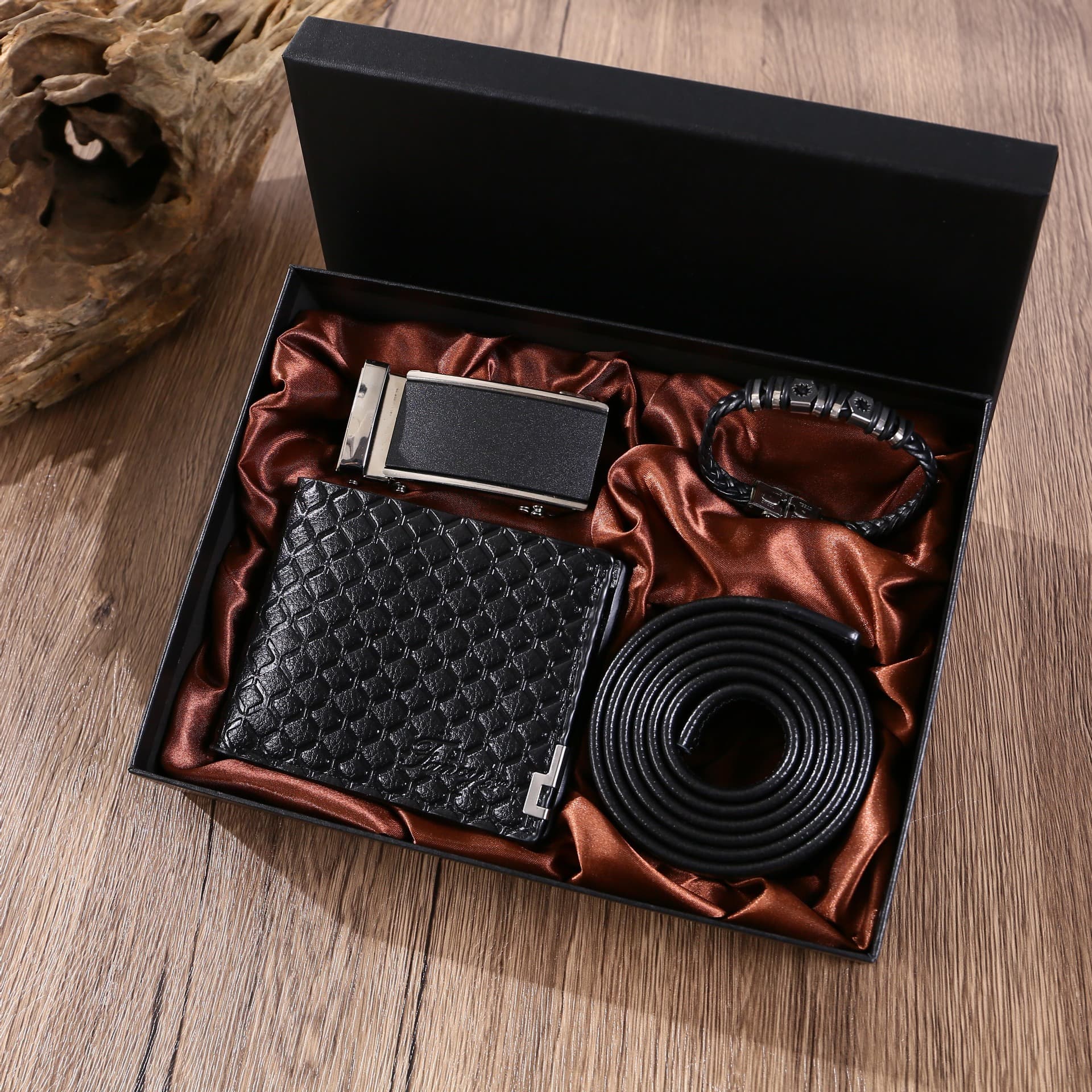 Cross-border men's business gift for dad, suit, belt, wallet, sunglasses, bracelet, practical Valentine's Day and Father's Day gift