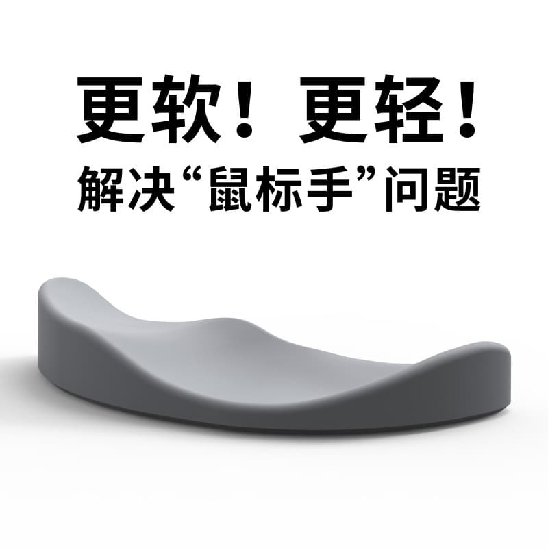 Cross-border Ergonomic Mouse Pad, Wrist Rest, Silicone Pad, Anti-Slip Gaming Original Design, Prevents Mouse Hand