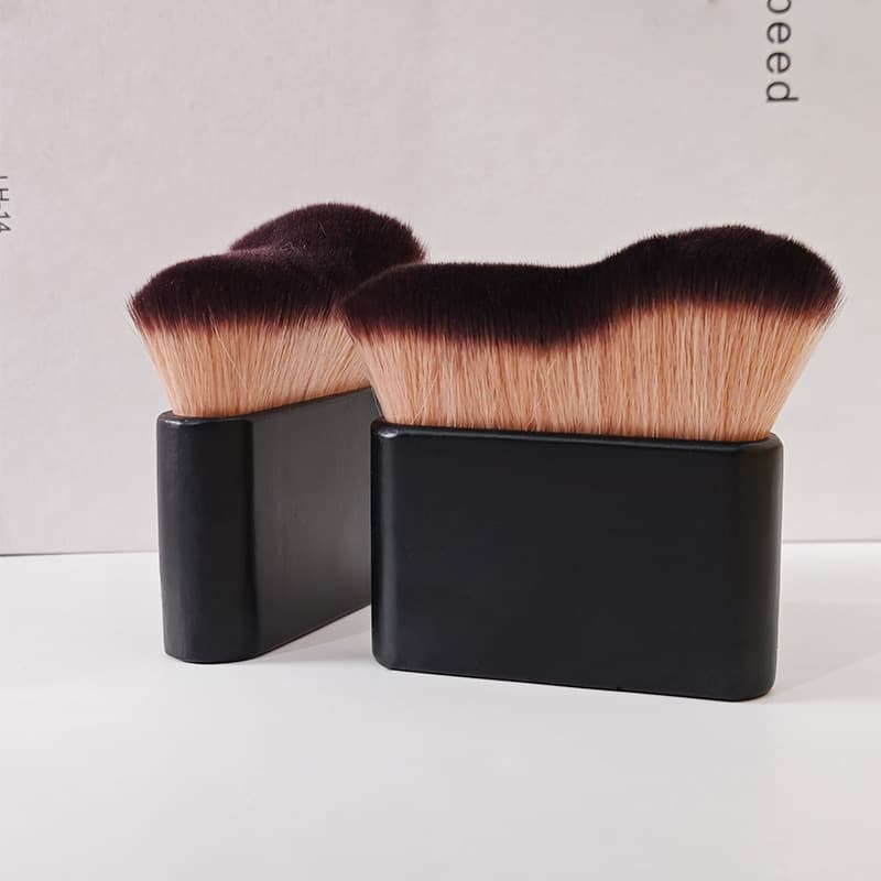 Cross-border Hot Selling Multifunctional Body Brush Soft Bristle Bamboo Handle Body Brush Large Flat Brush Blush Brush Makeup Tool Powder Brush