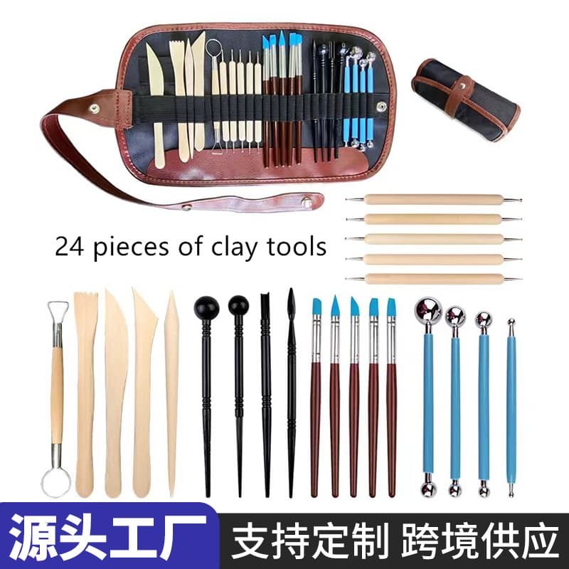 Cross-border Pottery Tool Multi-functional Clay Trimming Tool DIY Sculpture Modeling Tool Clay Mud Sculpture Knife Set