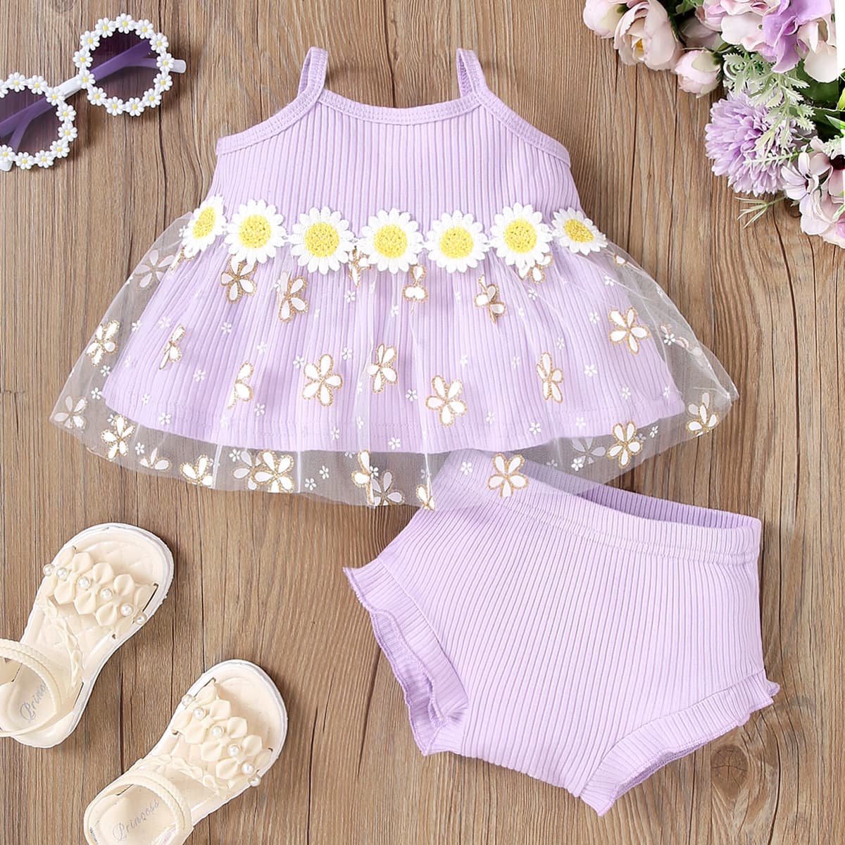Baby Toddler Suspender Dress Sweet Simple Kids Clothing Summer Romper Newborn Baby Outfit Set