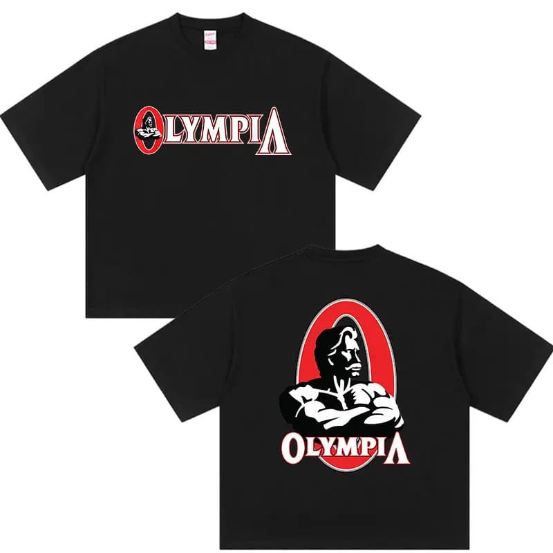【Cross-border EU Size】Man's Olympia Gym Graphic Print T Shirt Man Fashion