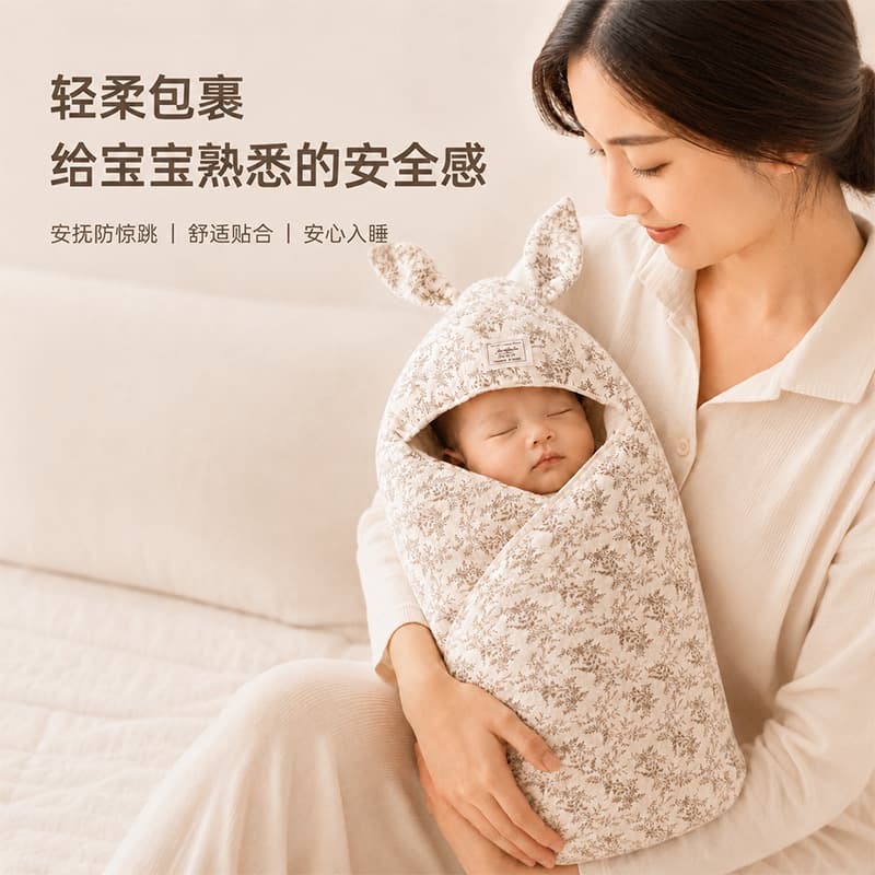Newborn Baby Swaddle Blanket Pure Cotton Gauze Maternity Ward Wrap Spring Autumn Winter All-Season Space Cotton Swaddle Wholesale