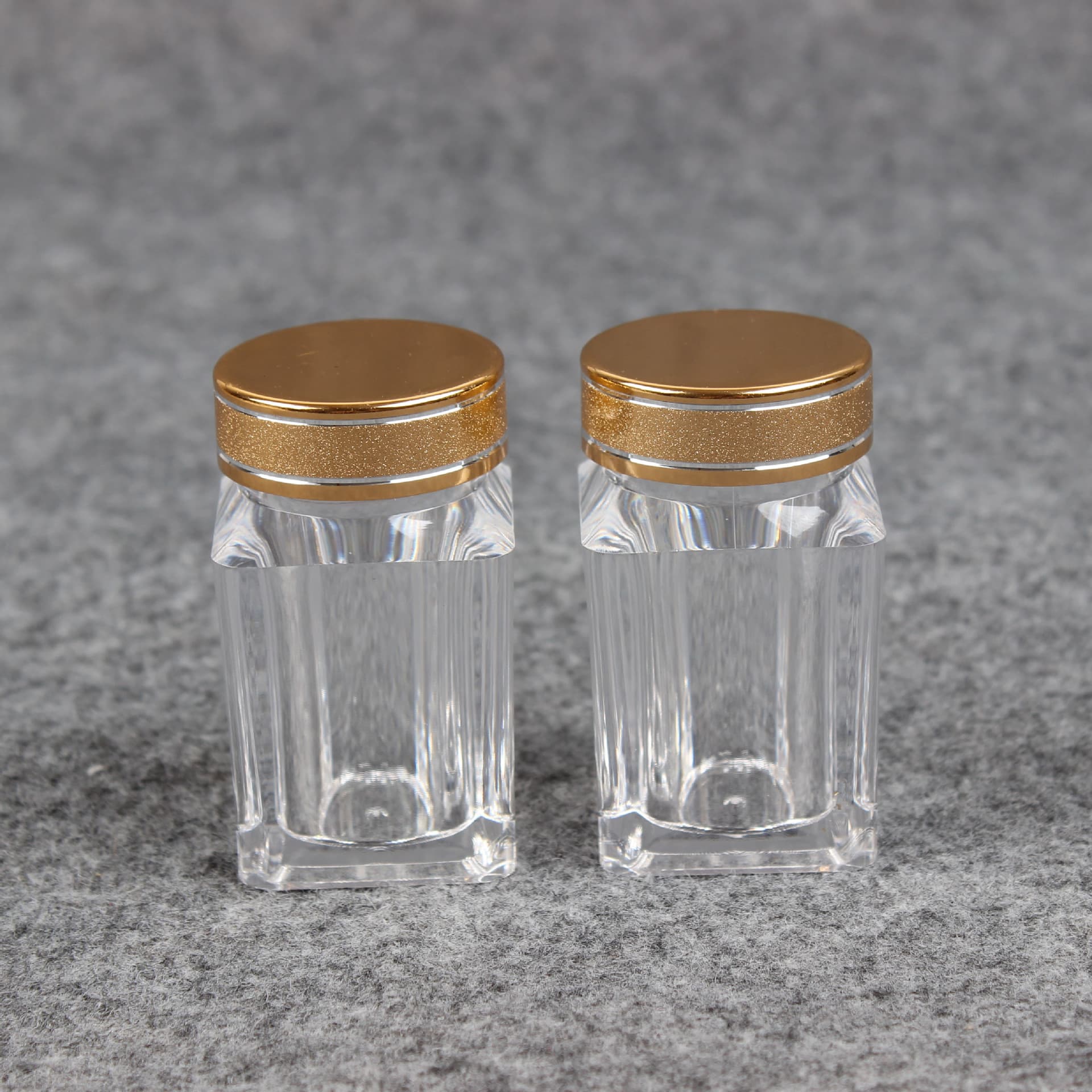 Square Acrylic Bottle with Aluminum Cap for Sea Cucumber, Saffron, Dendrobium, Goji Berry, and American Ginseng Packaging