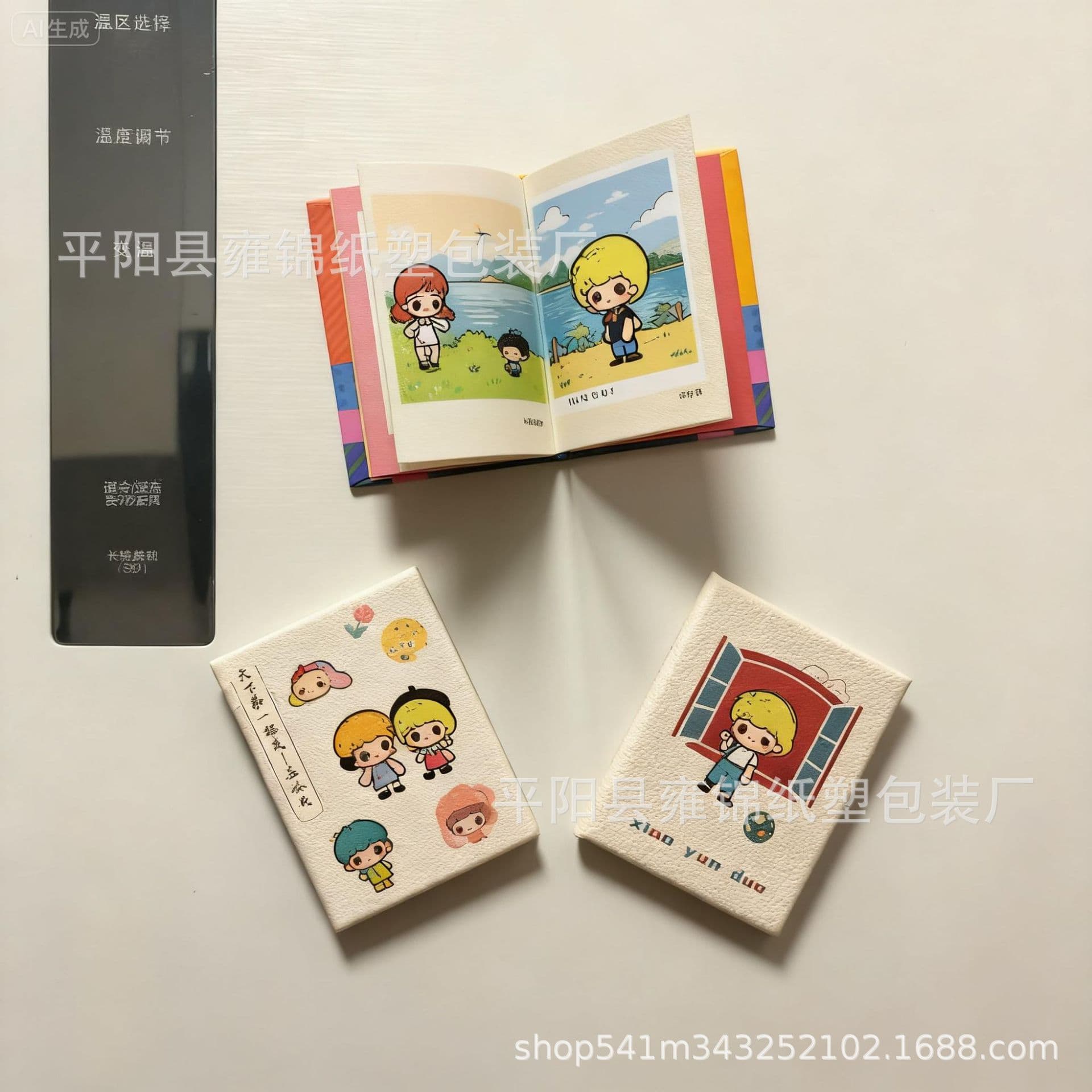 Mini Book Refrigerator Magnet Custom Museum Magnetic Book Creative Flip Magnetic Book Custom Check-in Souvenir