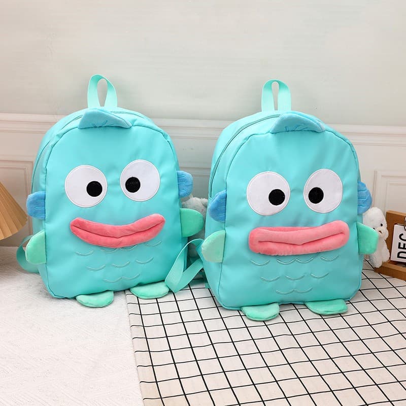 Cute Cartoon Anime Student Backpack Versatile Clownfish Ugly-Cute Double-Shoulder Bag Personality Funny College Backpack