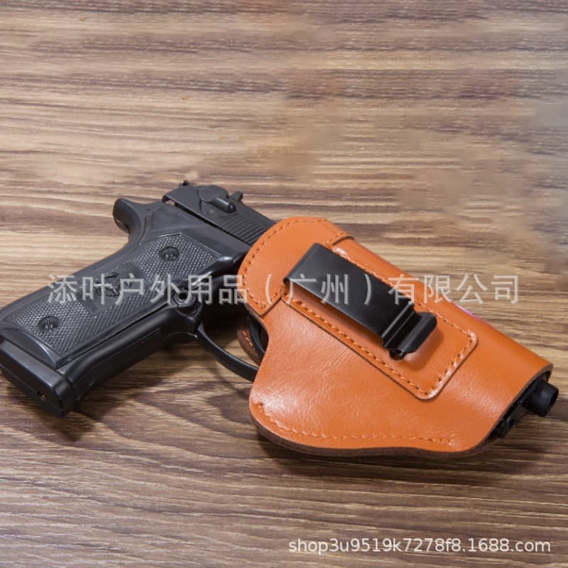 New Faux Leather Tactical Universal Holster Outdoor Concealed Carry Holster Tactical IWB Universal Durable Cowhide Holster