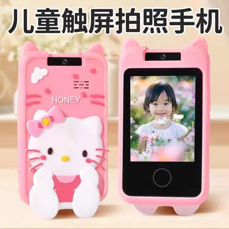 Cross-border Amazon HD Kids Phone Camera with 180-Degree Flip, Touchscreen, Early Education and Educational Camera