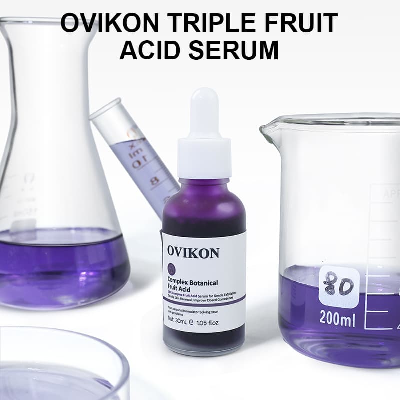 Cross-Border Full English Compound AHA Serum OEM Salicylic Acid Facial Serum Soften Keratin Lactic Acid Serum Custom Manufacturing