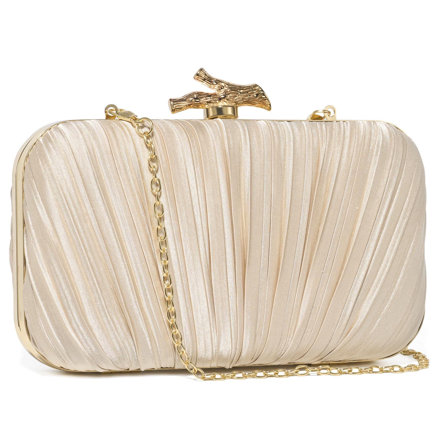 2026 New Cross-Border Pleated Clutch Evening Bag Banquet Bag Women's Celebrity Evening Dress Bag Wedding Evening Bag