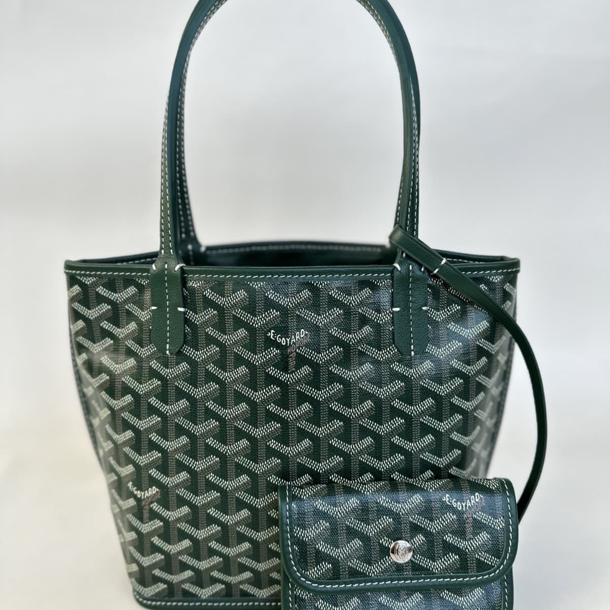 High-quality Goyard Mini Tote Bag Double-sided Basket Bag Dog Tooth Mini Tote Mother-Child Handbag