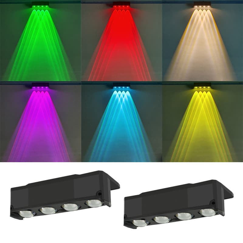 New Solar Wall Light Outdoor Garden Courtyard Decorative Fence Light Washing Wall Lamp