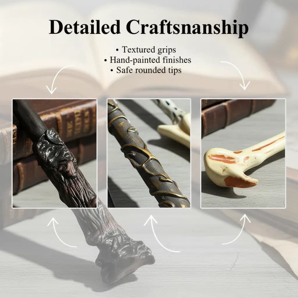 Harry Wand Hermione Magic Wand Cross-border Halloween Adult Children Party Cosplay Prop Scepter Accessories