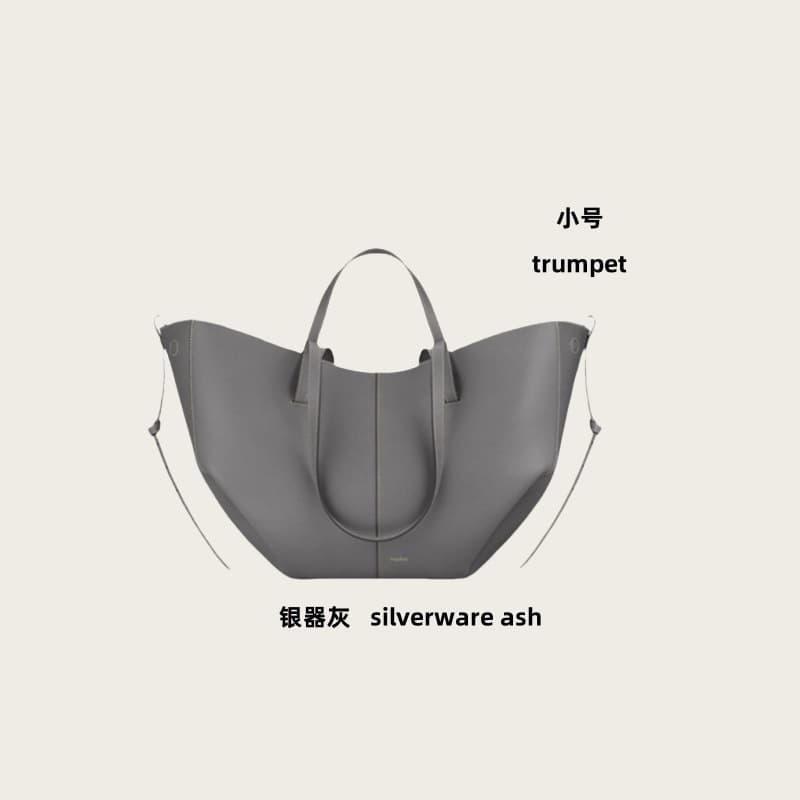 Genuine Leather Polene Wings Bag Boling En Shoulder Underarm Bag Large Capacity Handbag Tote Bag Bucket Bag Women's Bag