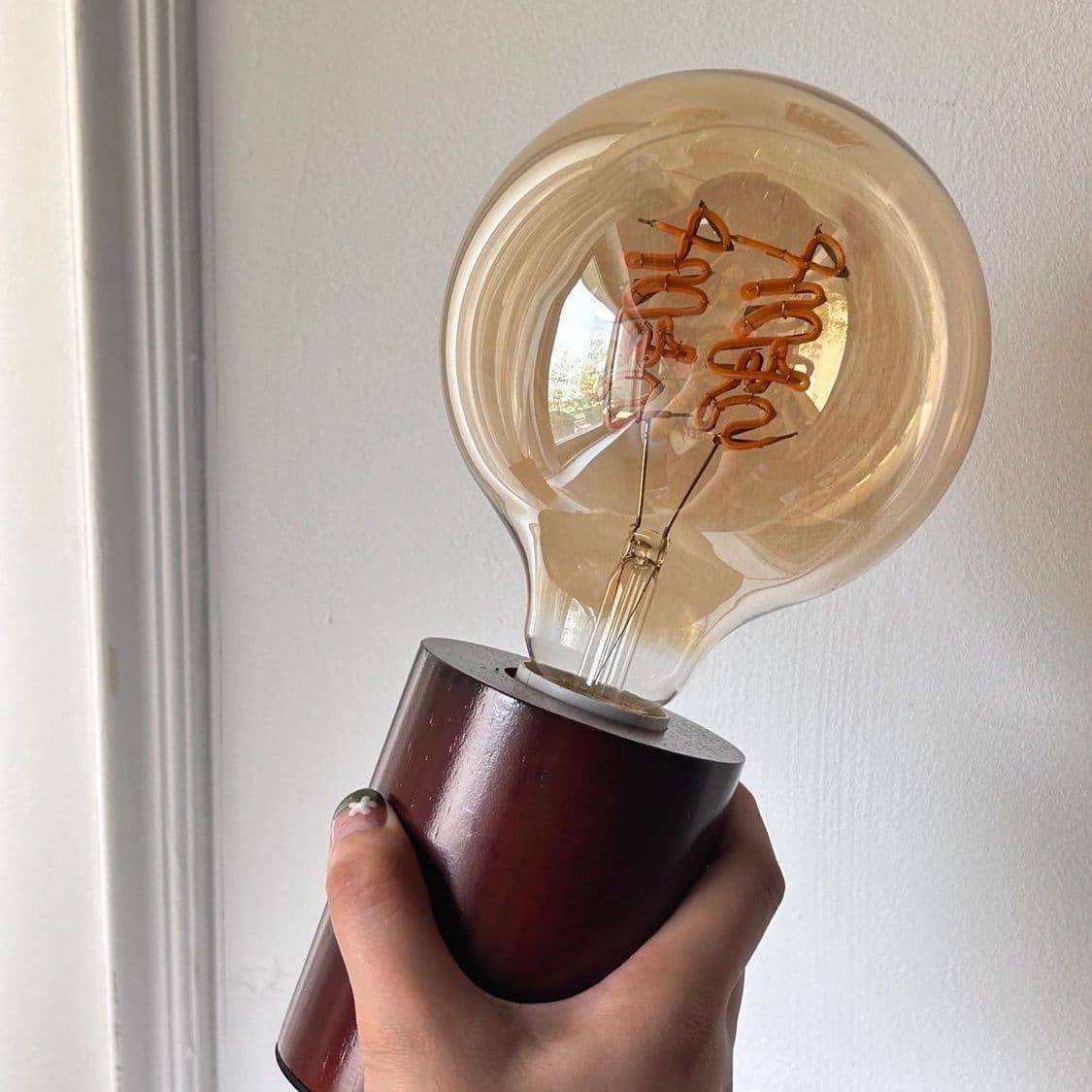 Desk lamp, creative national trend, wedding lamp, retro decorative lamp, letter bulb, wedding gift, dowry everlasting lamp