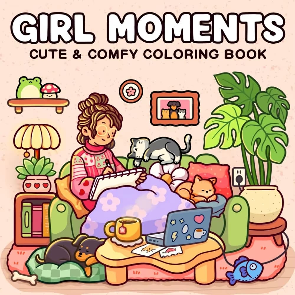 Cross-border dropshipping of new coloring books Spooky Cutie Coloring Book Paperback
