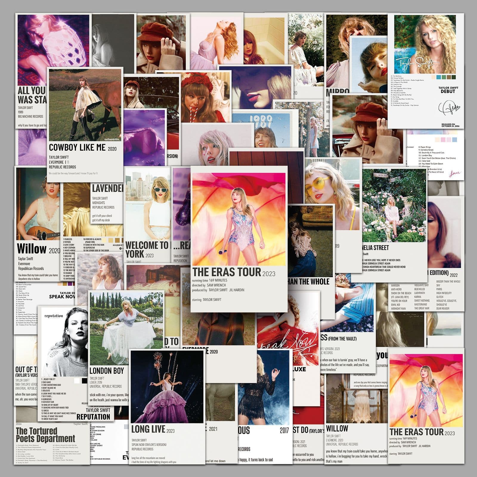 50 Taylor Album Posters Graffiti Stickers Personalized Cross-Border Hot Sale Celebrity Decoration Phone Computer Guitar Stickers