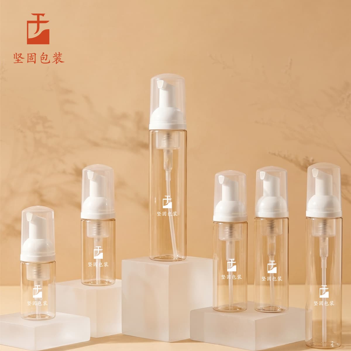 Portable Press-Type Mousse Foaming Bottle 100ml Transparent PET Plastic Bottle 30 Tooth Cleansing Foam Mousse Bottle Wholesale