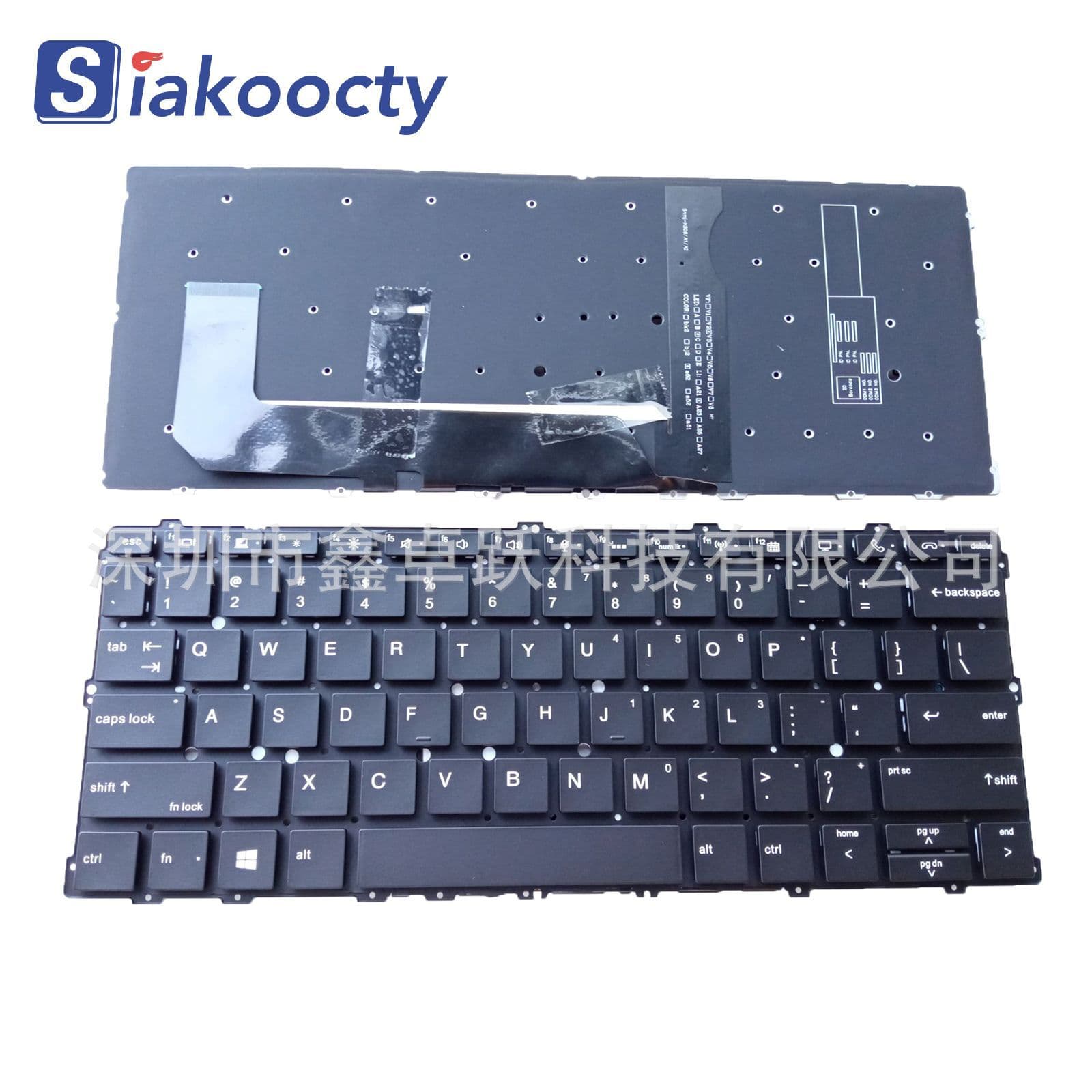 Compatible with HP EliteBook x360 1030 G2, 1030 G3 laptop keyboard.