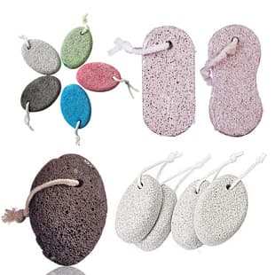 Custom Processed Pumice Stone, Volcanic Stone, Massage Cleaning Black Foot Stone, Mixed Color with Hanging Rope, Foot Bath Stone