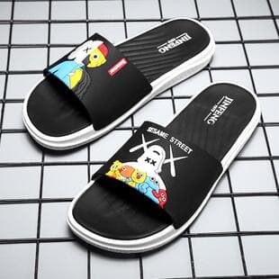 2026 Spring New Men's Fashion Trendy Four-Season Flip Flops, Popular PVC Non-Slip Slippers for Bathroom and Home