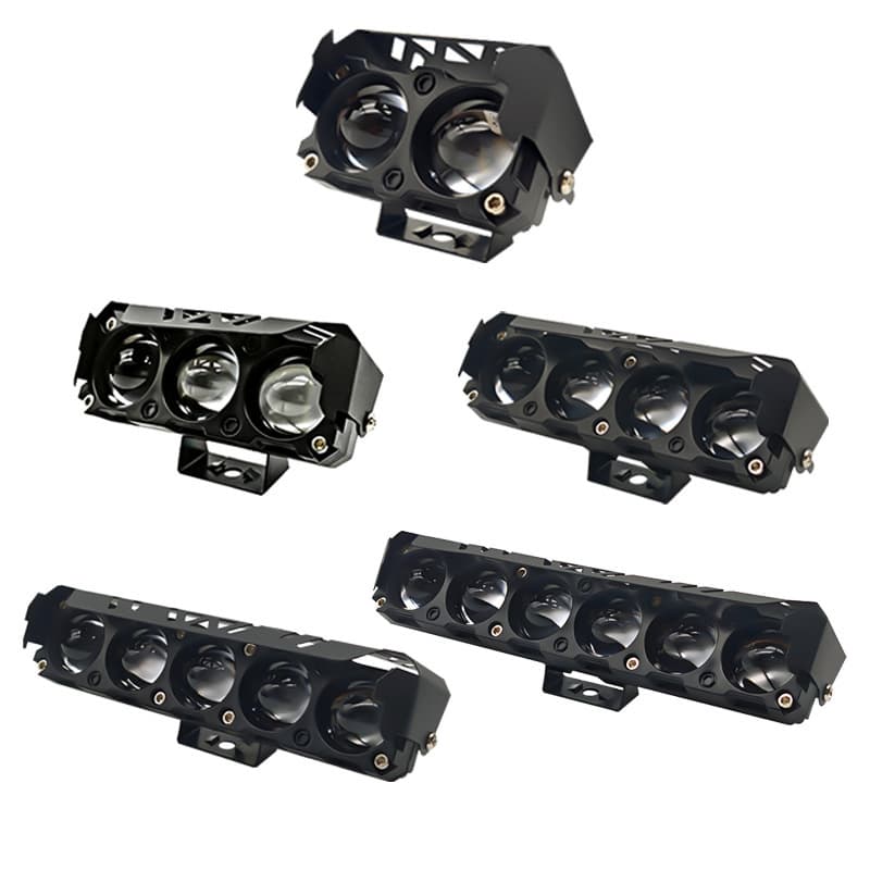 Cross-border motorcycle spotlight LED paving headlight far and near yellow and white light headlight electric vehicle headlight modification universal