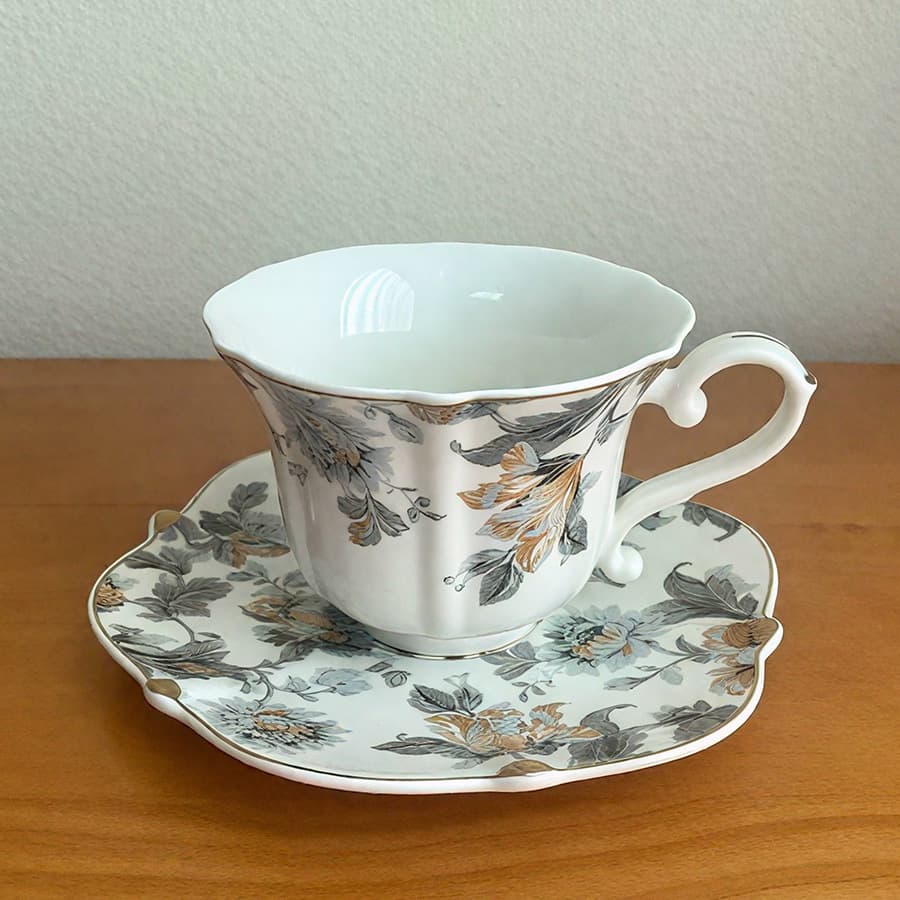 Ceramic Cup, Gold-Traced Series, Niche Design, Milk Cup, Coffee Cup, Hot and Cold Drinks, Tea Drinking and Brewing