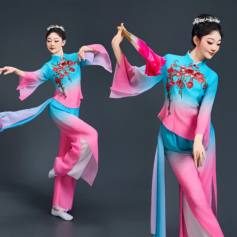 I Love You China Modern Dance Performance Dress Women's Short Skirt Square Dance Tutu Skirt Opening Dance Costume