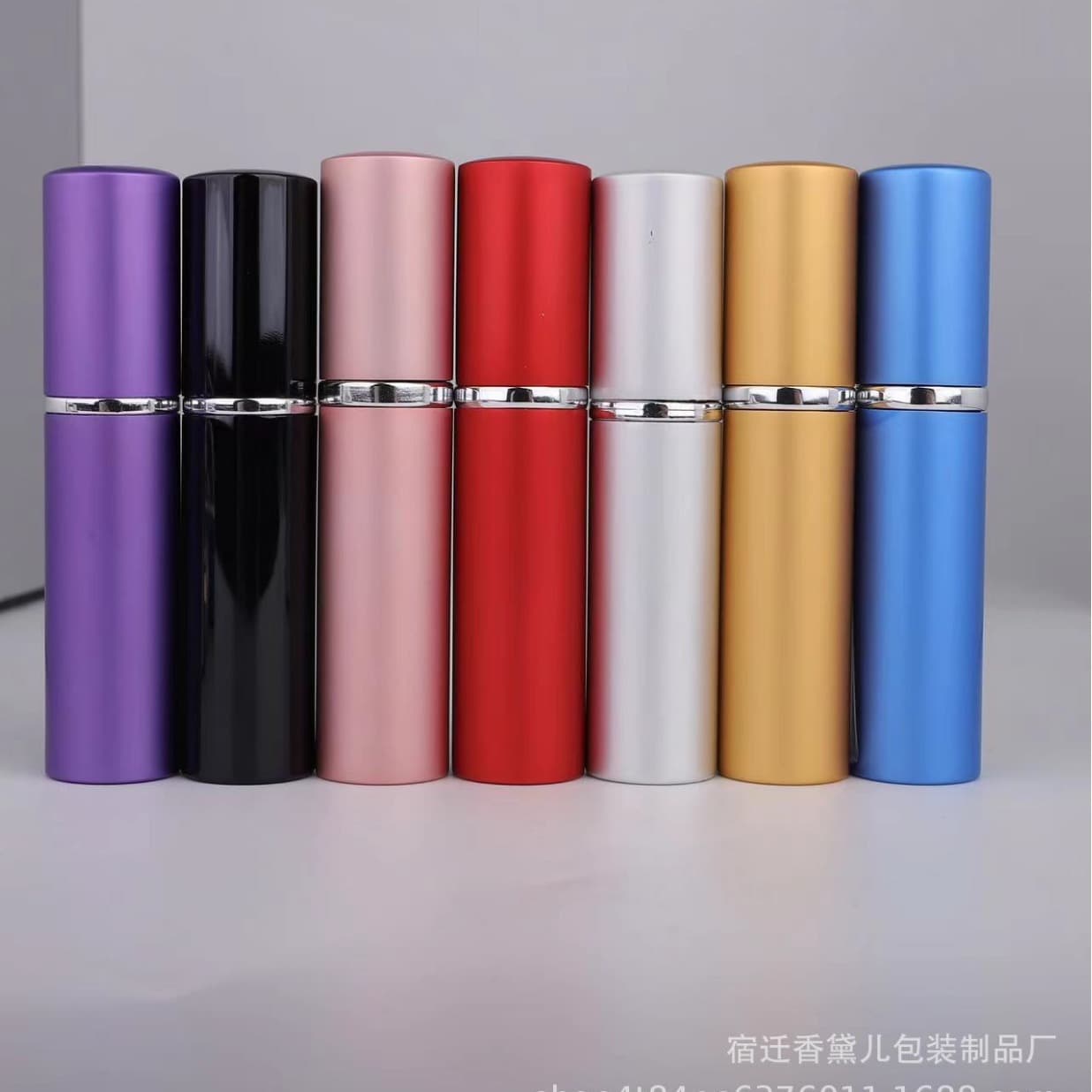 10ml Flat Top Cylindrical Spray Perfume Dispenser, Empty Cosmetic Bottle, Portable Refillable Perfume Bottle