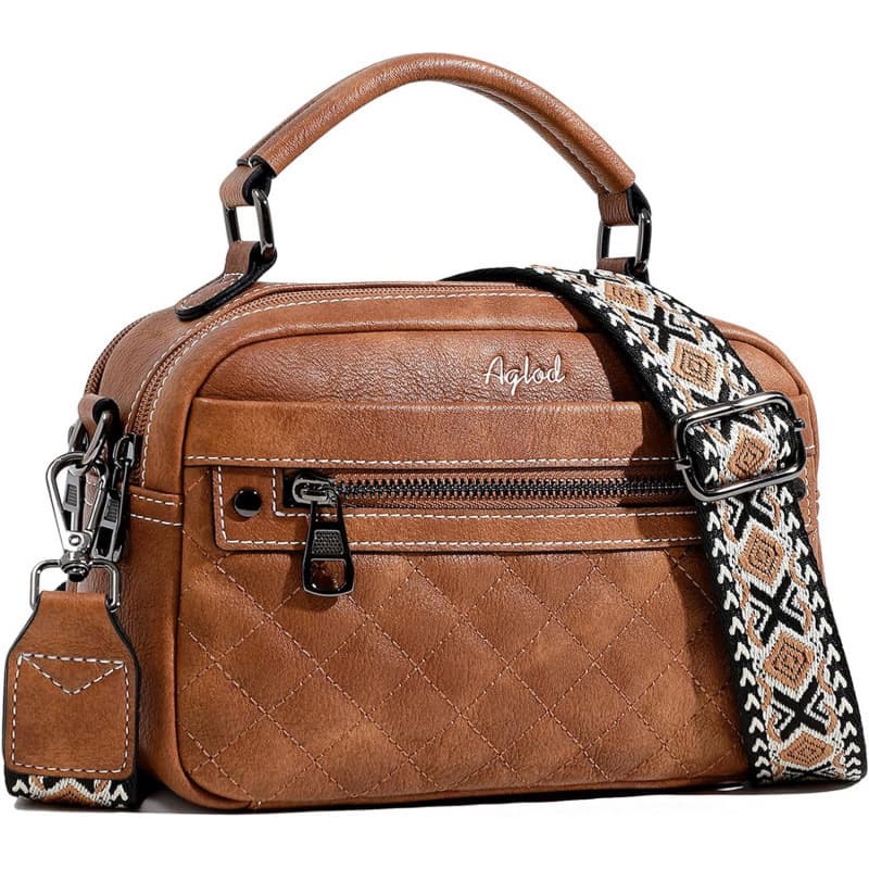 Cross-border Women's Crossbody Bag Faux Leather Shoulder Handbag Small Crossbody Wallet Fashion Wide Strap