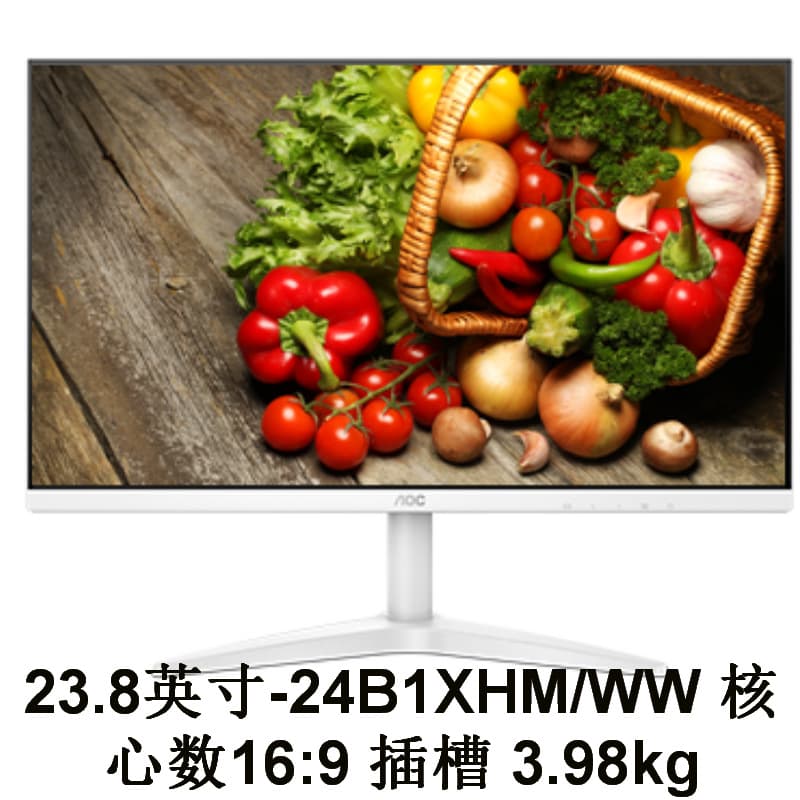 Monitor (1) 24B1XHM/WW 23.8-inch VA Technology Negotiable with Invoice