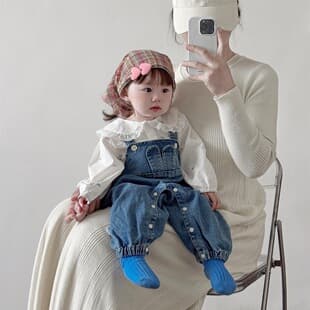 Girls Denim Romper Spring Super Cute Baby Clothes Autumn Stylish Baby Girl Spring Suspenders Outfit
