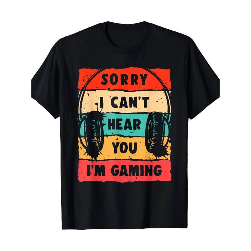 【Cross-border European code】Funny Gamer Shirt For Teens Boys Men Video