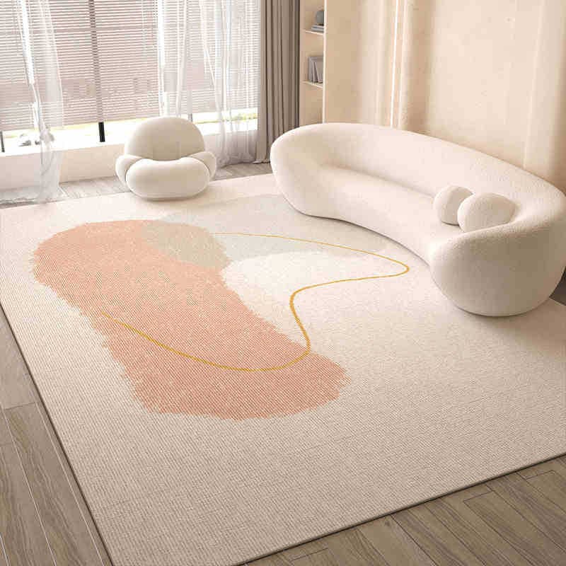 Cream Style Carpet New Living Room Simple Ins Style Coffee Table Rug Large Area Full Room Bedroom Wear-resistant Floor Mat