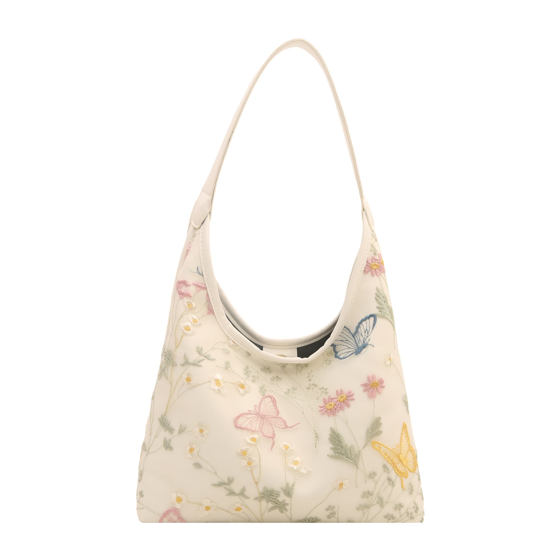 New Chinese style national style shoulder bag for women, new fashion embroidered armpit bag, commuting trendy crescent bag