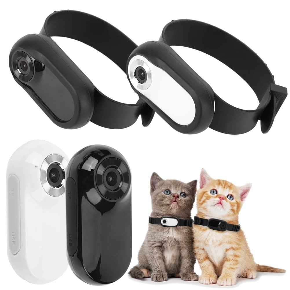 Pet Camera Thumb Camera Cat's Eye View Sports Riding Recorder High Definition Magnetic Suction Cross-Border Pet Surveillance
