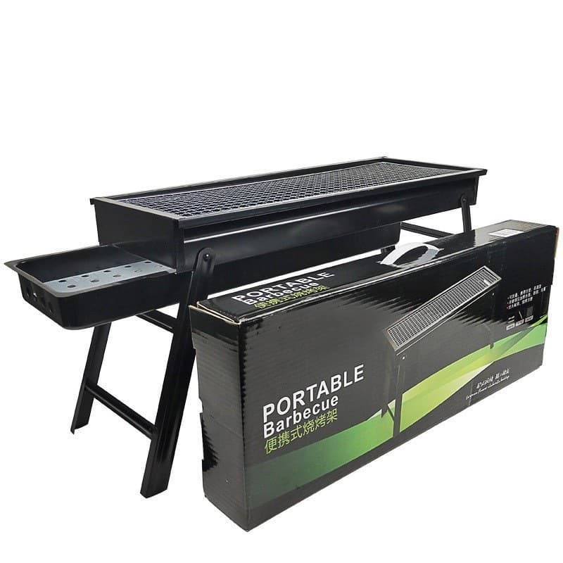 BBQ stove charcoal pull-out carbon slot folding stove barbecue camping picnic barbecue rack outdoor barbecue stove