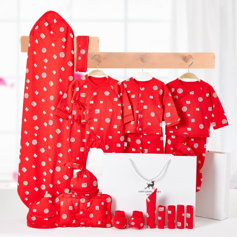 Baby Clothing Gift Set Newborn 0-3 Months Cotton Spring Autumn 6-Piece Newborn Full Moon Baby Infant Underwear Set