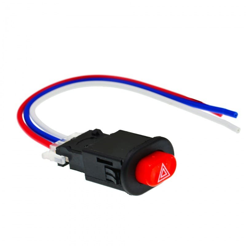 Motorcycle Universal Double Flash Switch, Hazard Warning Switch, Double Circuit Breaker Hazard Light Switch