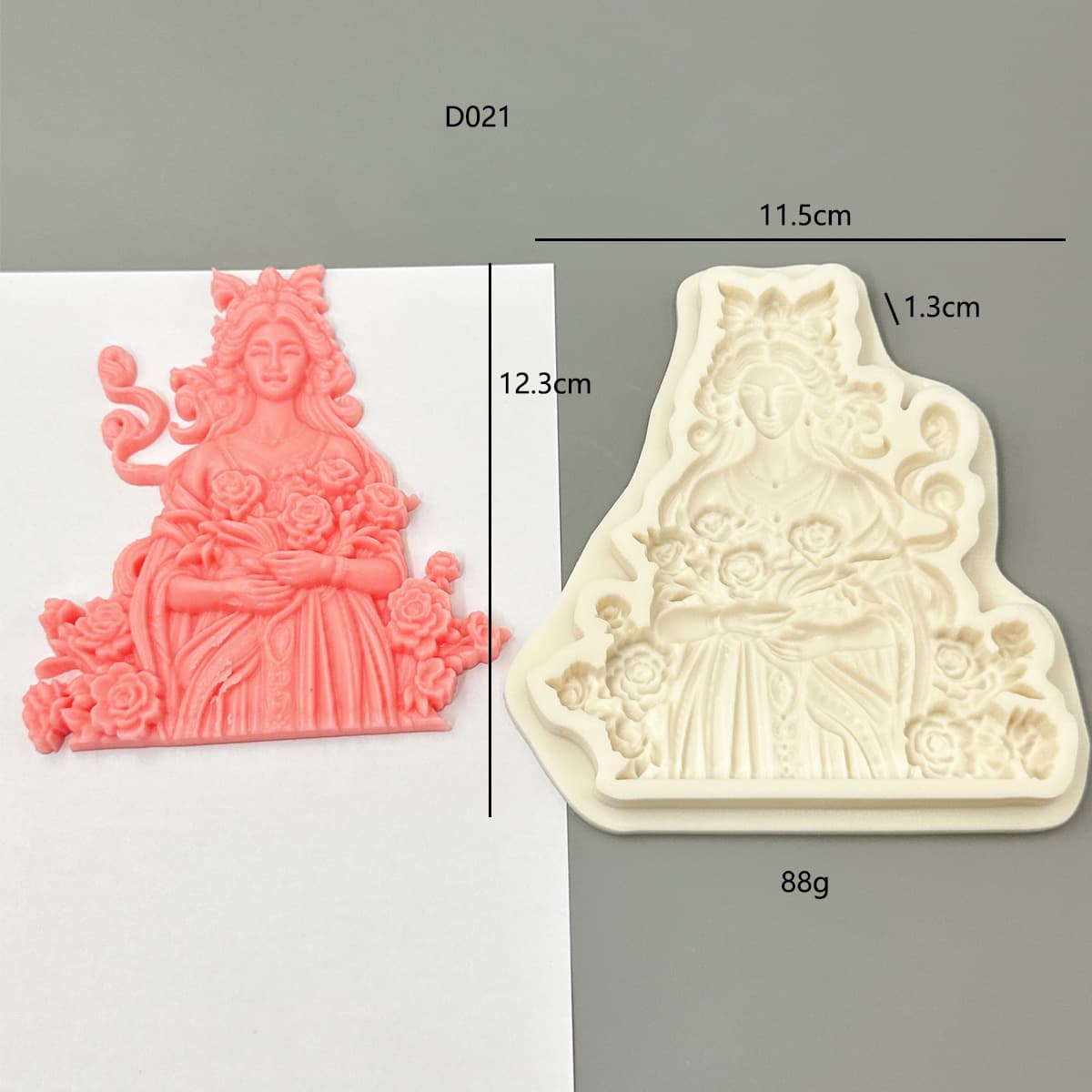 Angel Dinosaur Fondant Silicone Mold Girl Gift Cake Decorating Clay Mold