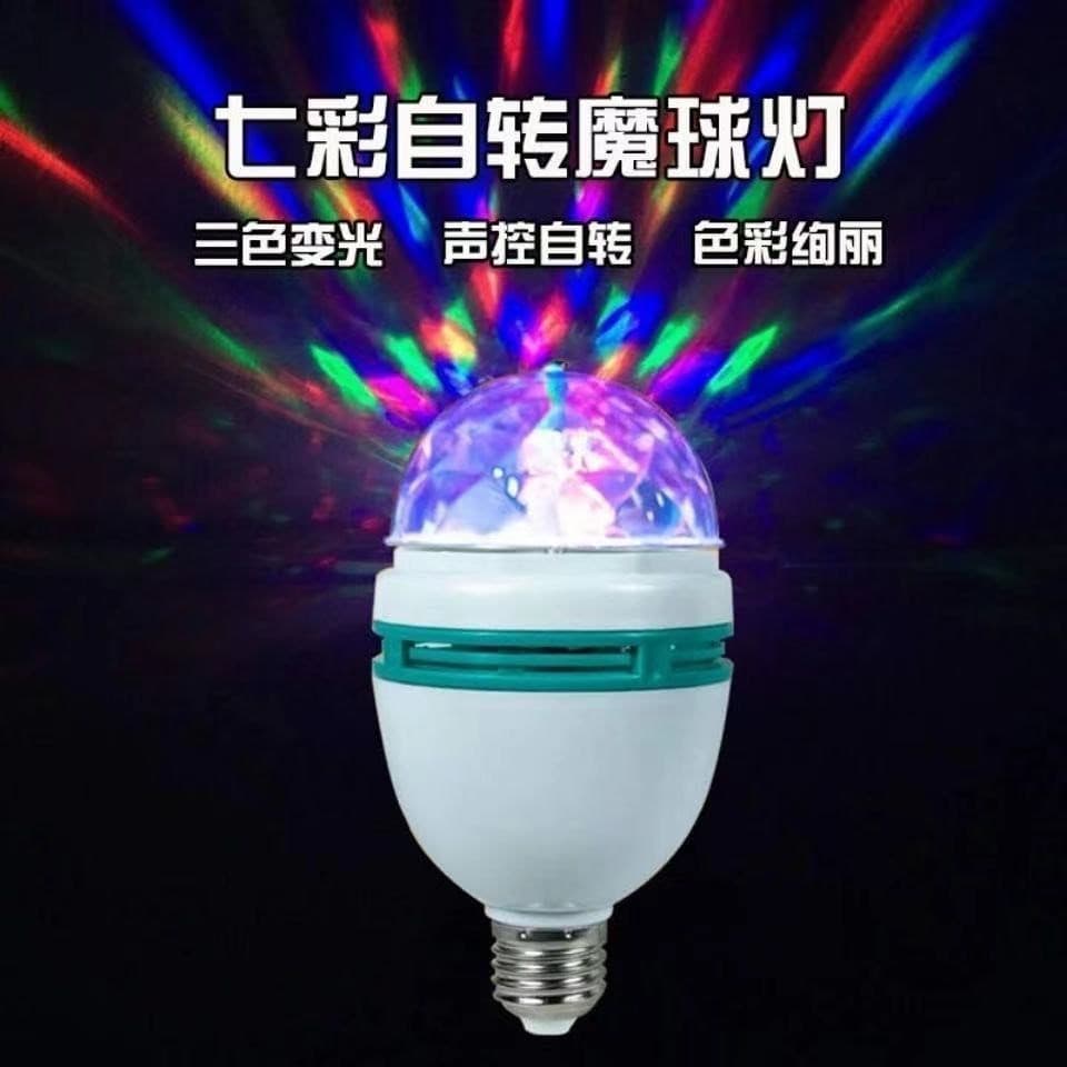 Colorful LED Rotating Bulb Stage Lights Disco Dance Hall Mini Laser Lights Crystal Magic Ball Flashing Light Indoor Lighting