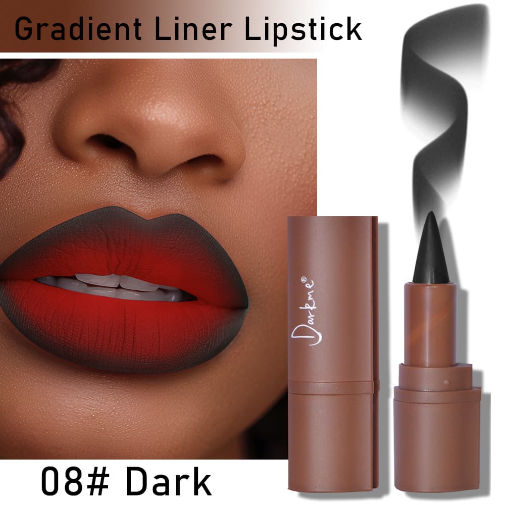 Cross-border exclusive gradient lip liner matte finish mixed lip makeup dark lip liner lipstick waterproof